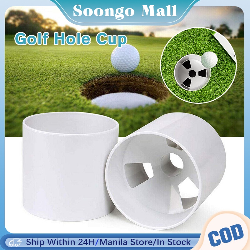 Plastic Golf Green Hole Cup Putting Putter Yard Garden Training Backyard Practice Chipping Aid
