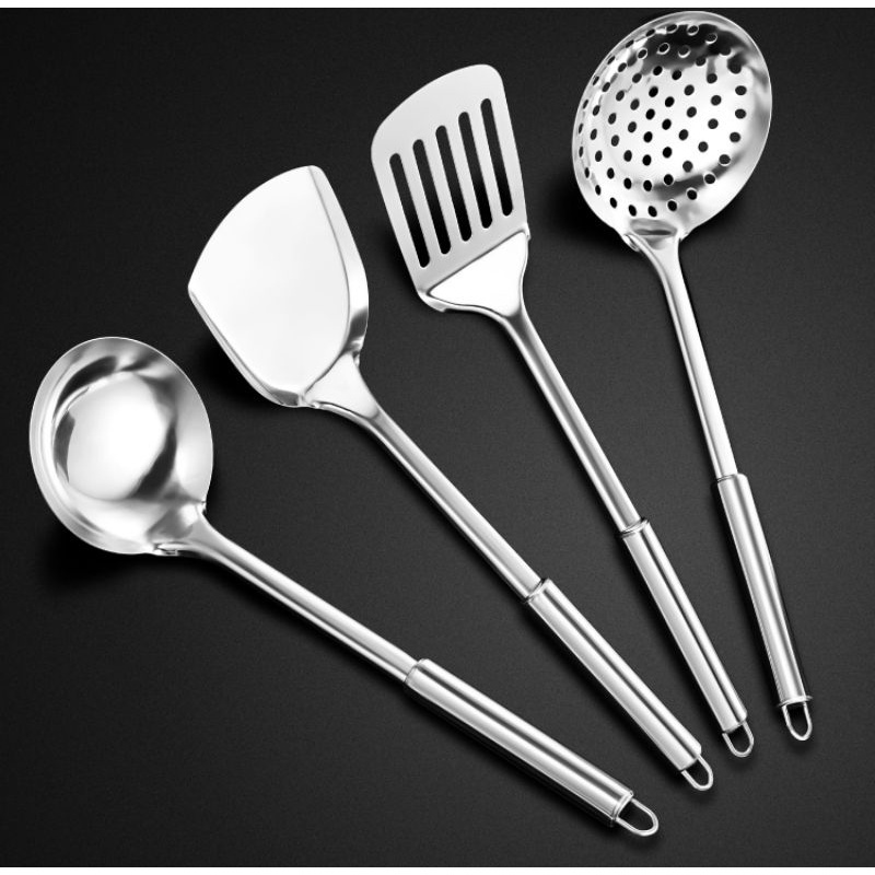 Stainless Steel Ladles Different Types of Cooking Utensils Spatula ...