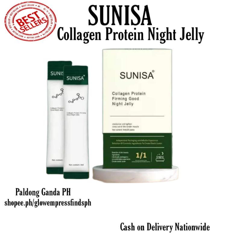 COD ORIGINAL SUNISA TRENDING COLLAGEN FIRMING SLEEPING MASK 1 Box (20pcs) Shopee Philippines