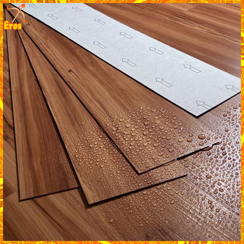 3D Vinyl Floor Stickers Waterproof 91X15cm Self Adhesive PVC Wood Tiles ...