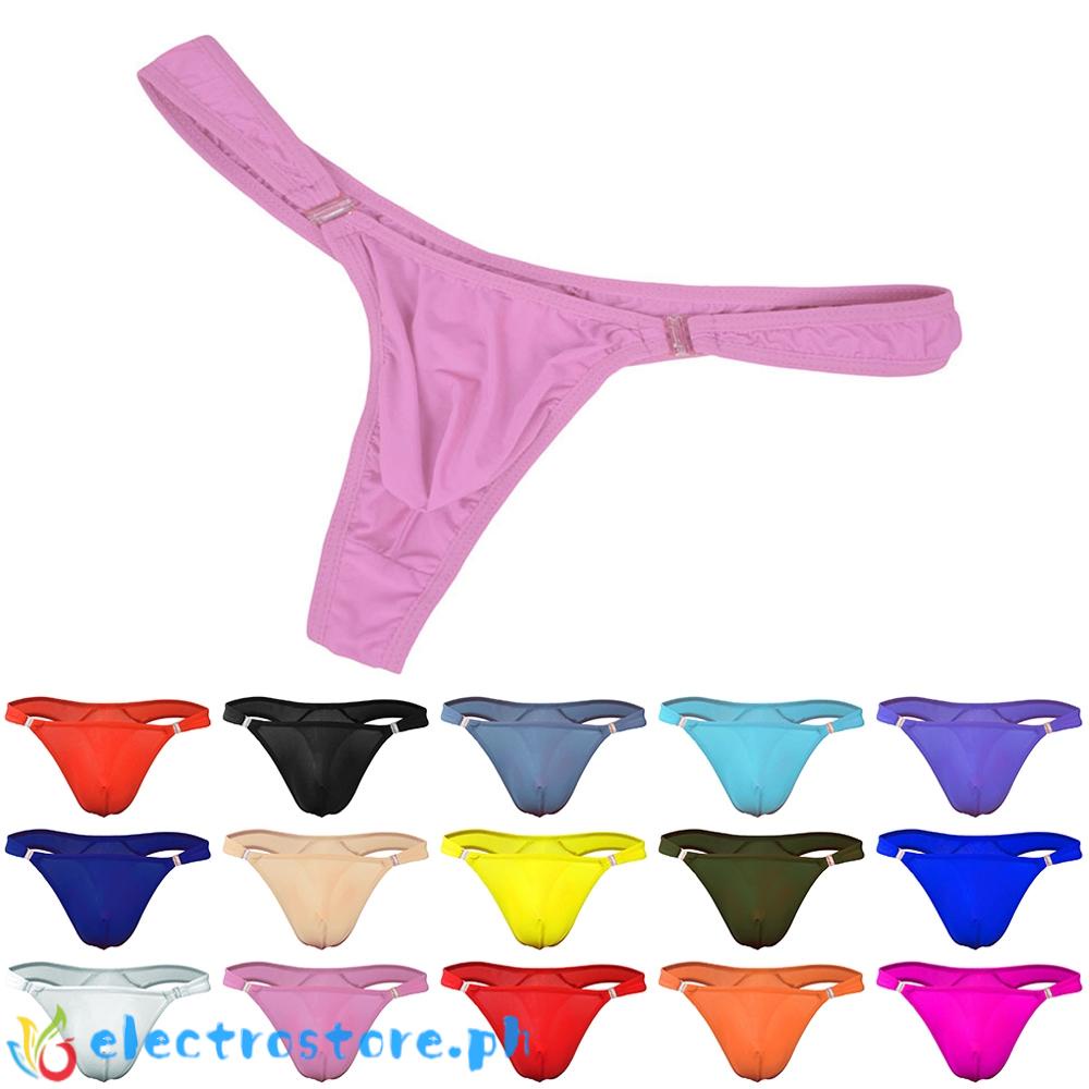 1 Men Ice Silk Briefs Ultra Thin U Convex Pouch Sexy Bikini Low Waist Underwear Shopee 1078