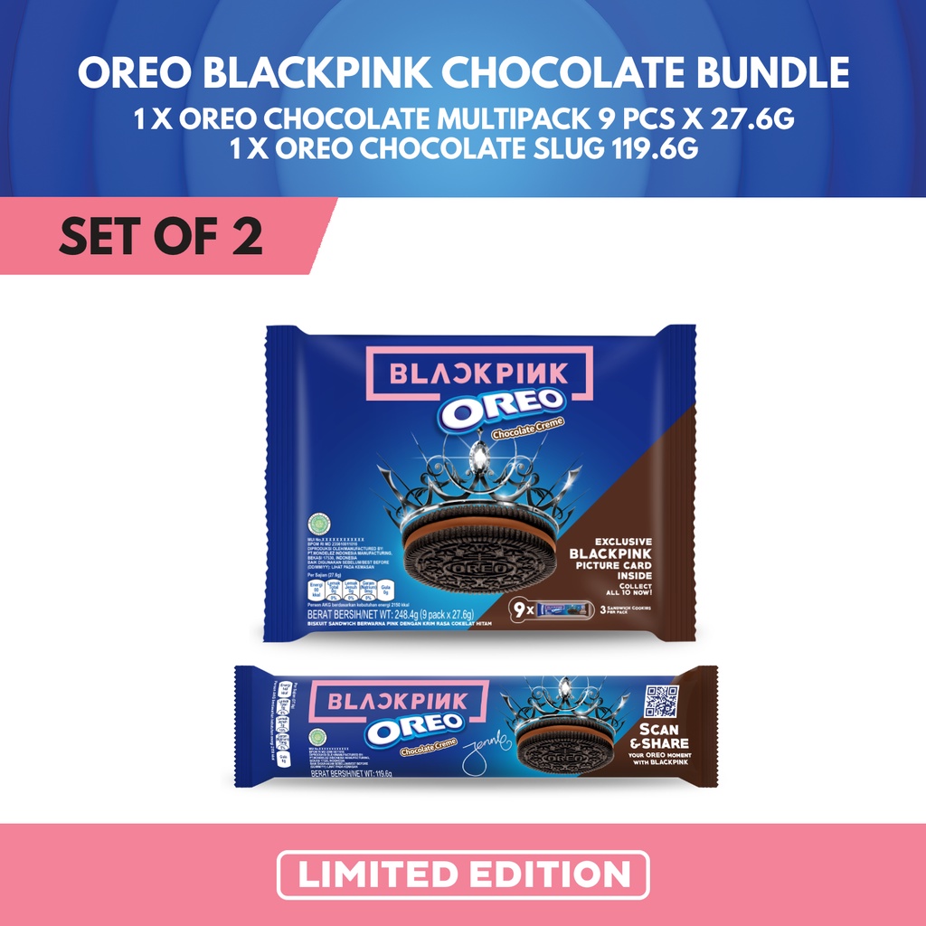 Oreo Blackpink Chocolate Bundle [LIMITED EDITION] - Oreo Chocolate ...