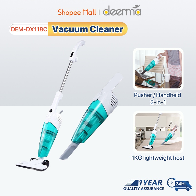 Deerma DX118C Handheld 2in1 Vacuum Cleaner Household Strong Suction