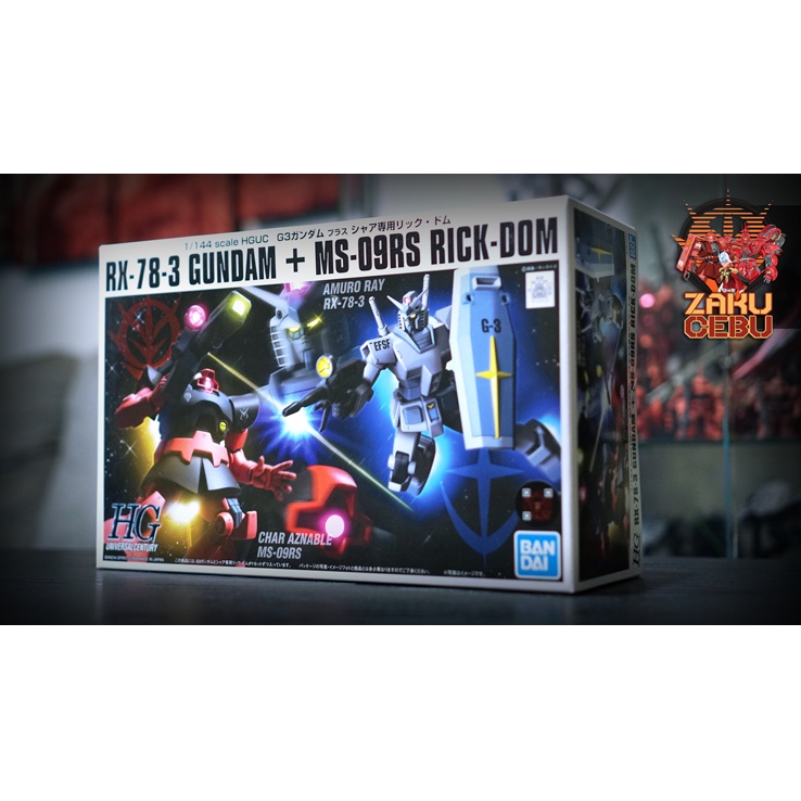 Bandai Hobby HGUC 1/144 G-3 Gundam Vs Char's Rick-Dom Model Kit Set – Snap-Fit Build - View #5