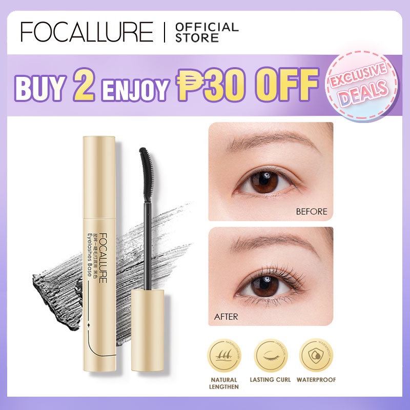 FOCALLURE Charming Curled Lengthens Fiber Eyelash Primer Natural Eye