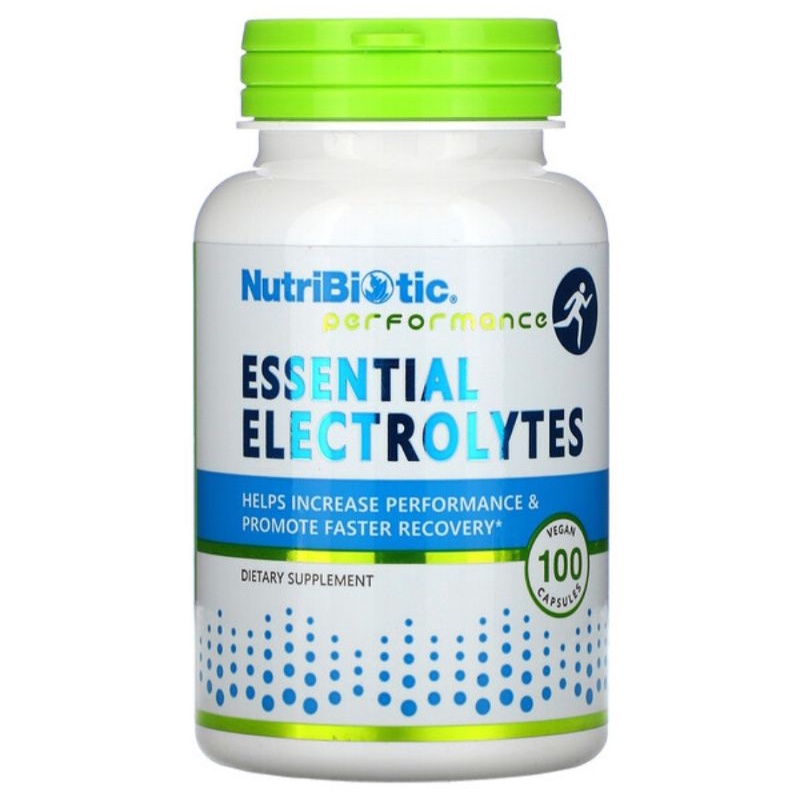  NutriBiotic Essential Electrolytes, 100 Vegan Capsules Shopee