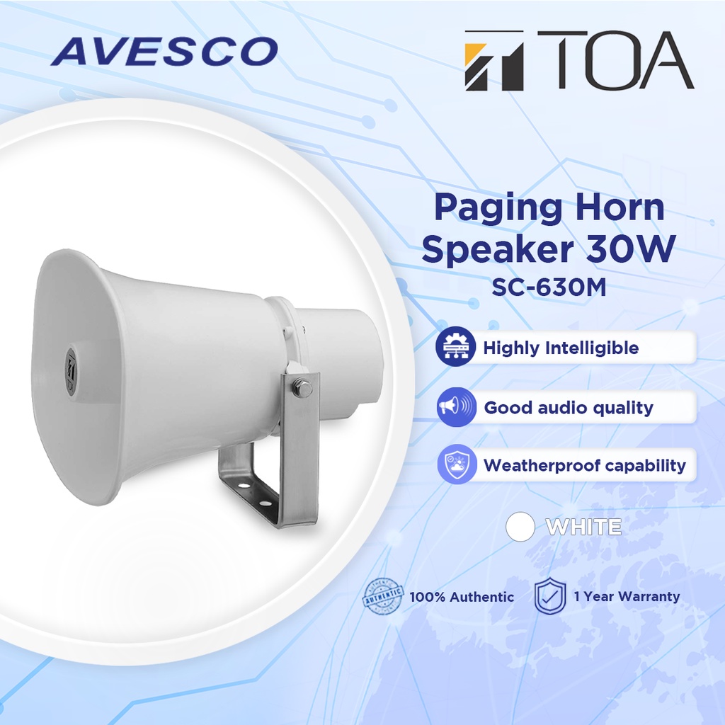 Toa 30w Horn Speaker Sc 630m Shopee Philippines