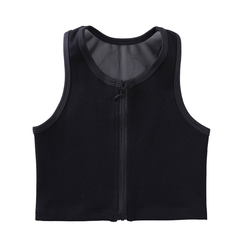 Front Zipper Breast Binder Chest Binder Vest Corset Lesbain Shapwear