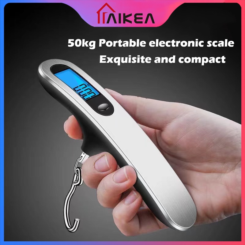 100lbs / 50kg Portable LCD Digital Hanging Luggage Scale Travel