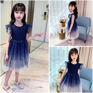 Dress For Kids 3-10 Years Old Summer Lace Mesh Princess Party Cute Fashion #7
