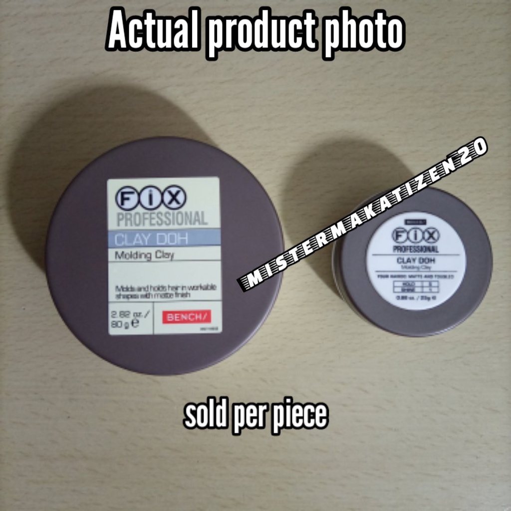BENCH Fix Clay Doh 80g/25g | Shopee Philippines
