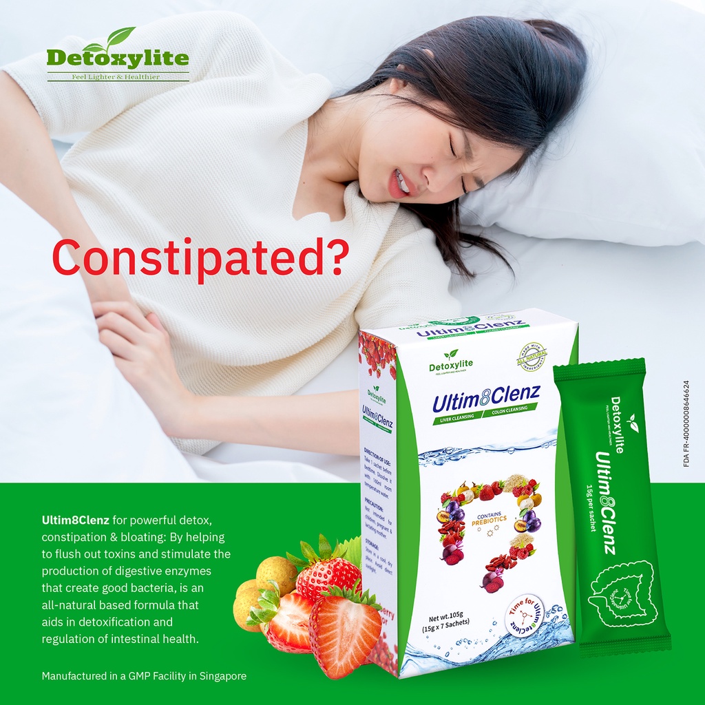 Detoxylite Ultim8clenz Natural Fiber Detox Juice Colon Cleansing