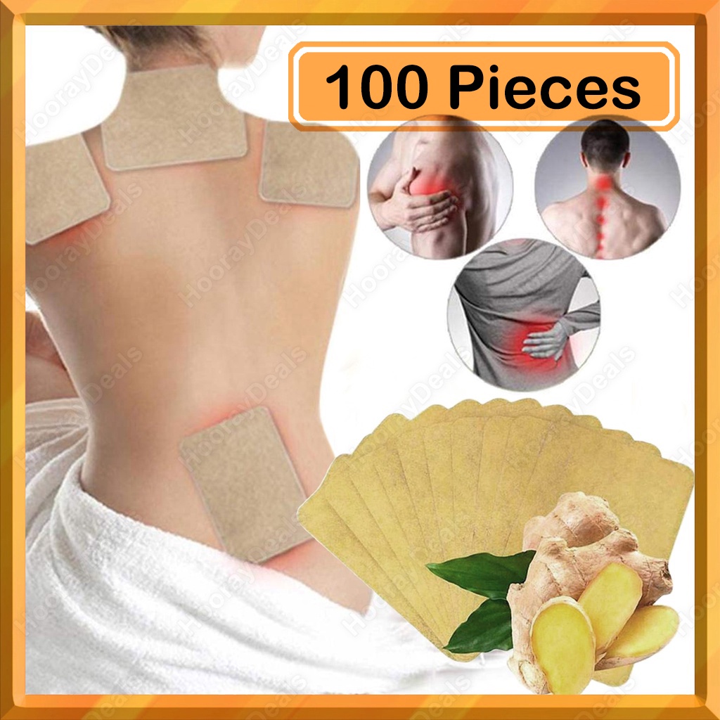 100Pcs Herbal Ginger Patch, Health Care for Promote Blood Circulation