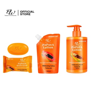DW Papaya Lotion W/ Gluta Acid And Papaya Extrad 300ml / Soap 65g #1