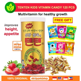 Tenten Chewable Tablet Kids Niki vitamins 120 pcs Vitamin + FREE Bonus Gift