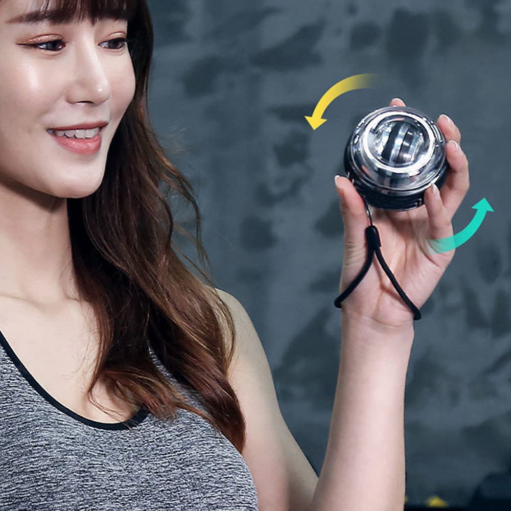 Gyro Ball Gyroscope AutoStart Wrist Strengthening Device Forearm