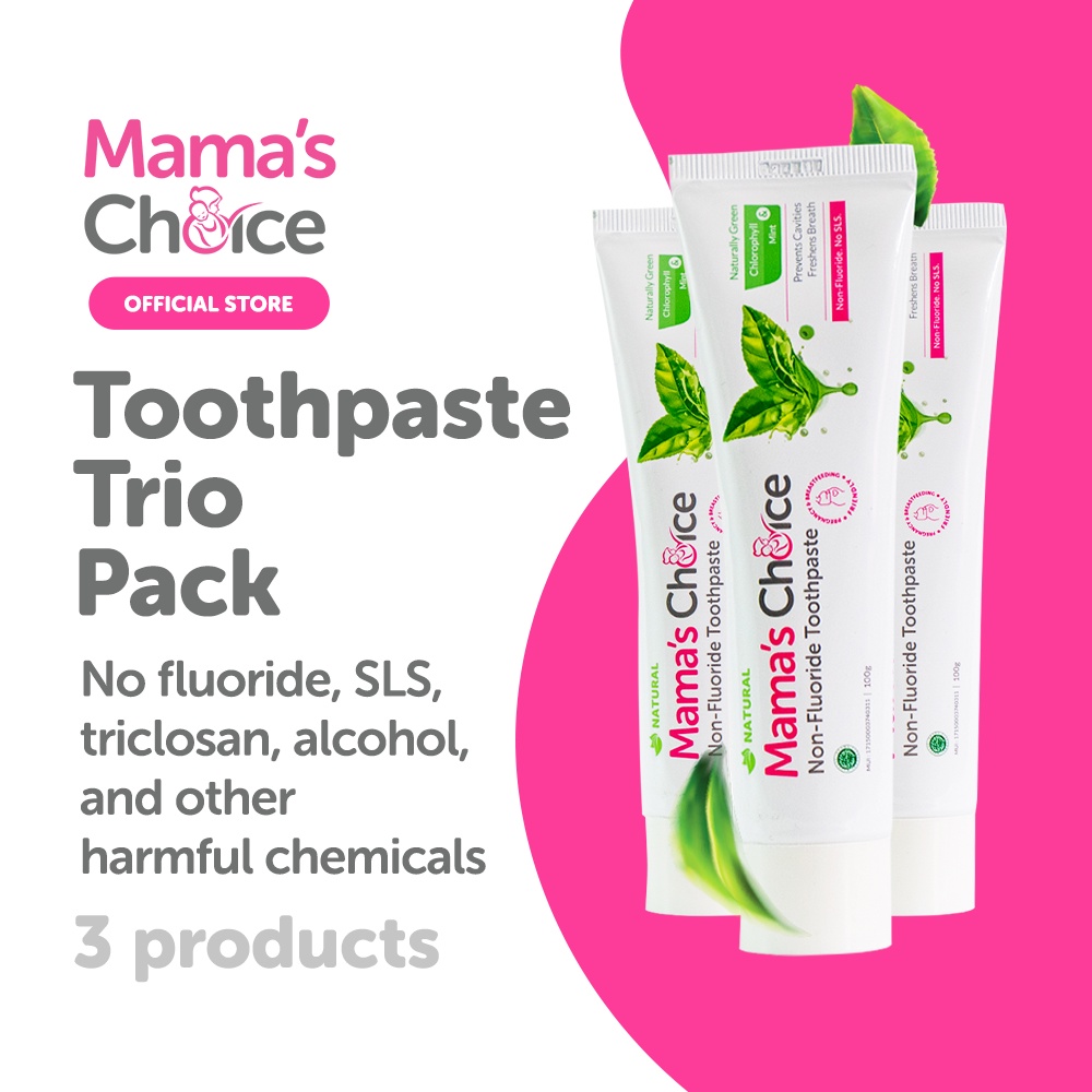 Mama's Choice Toothpaste (Trio Pack) Toothpaste Package for Oral