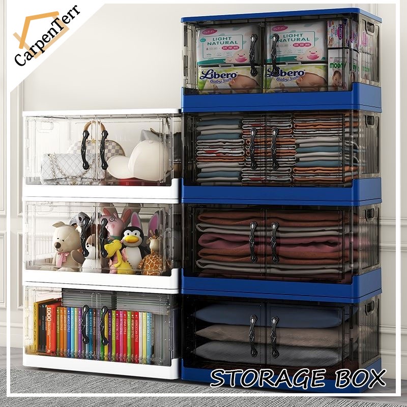 Transparent Foldable Storage box Waterproof Plastic Storage Box For