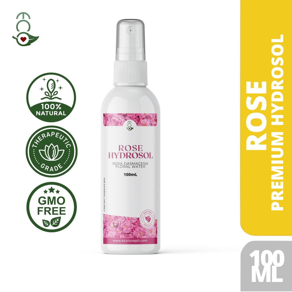 Eco Premium ROSE HYDROSOL Face Mist Calming Spray Toner Aromatherapy