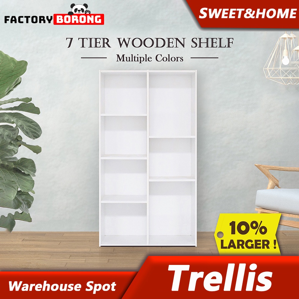 *READY STOCK* 7 Tier Bookshelf/DIY Utility Shelf/Multipurpose Shelf