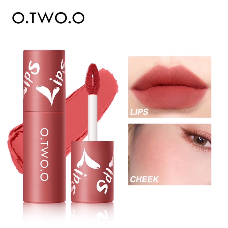 O.TWO.O Velvet Matte Liptint Lip & Cheek Mud Dual-use Lip Clay High ...