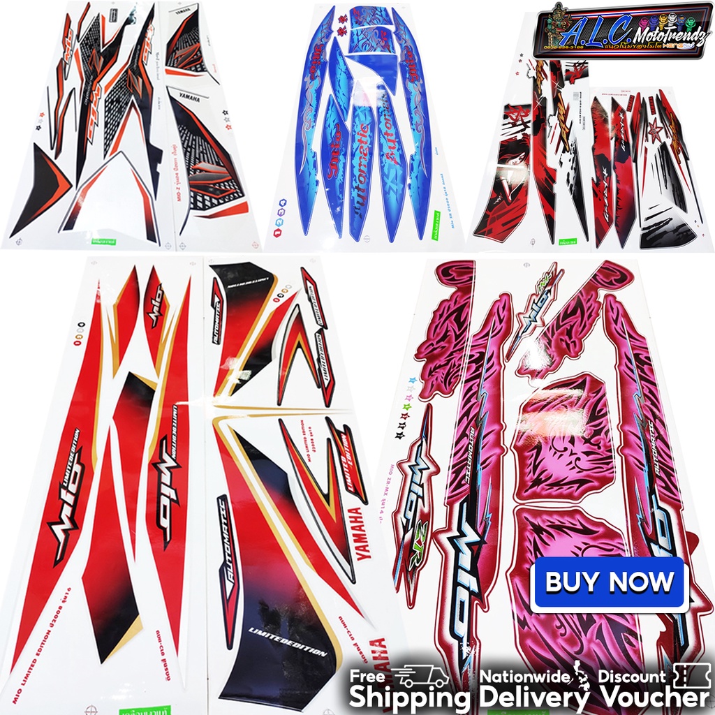 YAMAHA MIO 4 / SOUL DECALS Complete Fairings Sticker Made in Thailand