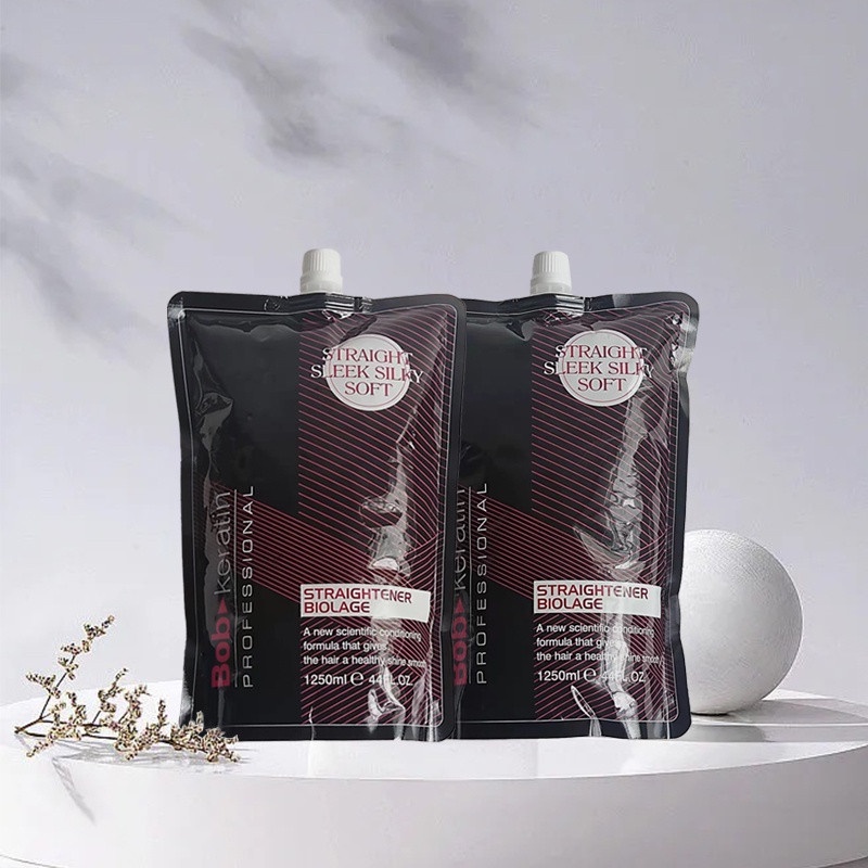 Bob-Keratin Hair Rebonding Hair Straightener One Set 1250ML | Shopee  Philippines