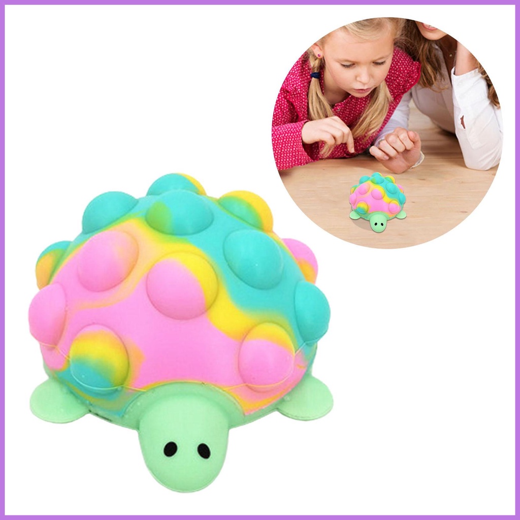 3D Turtle Squeeze Anti-Pressure Squeeze Fidgets Toy BPA Silicone ...