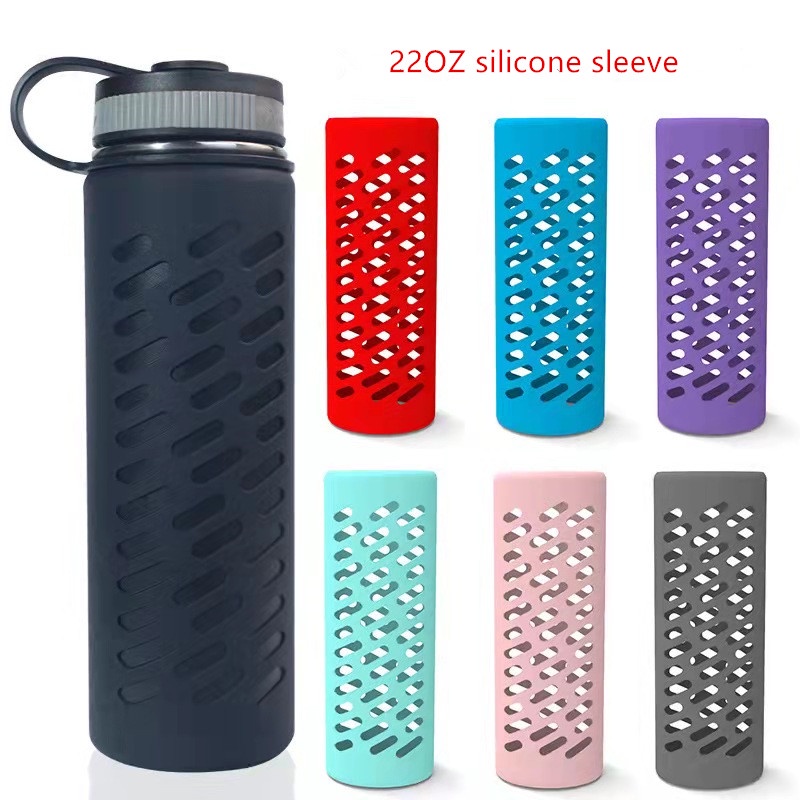 22oz Silicone Sleeve Specially Fit AquaFlask 22oz/Voss Flask 2122oz