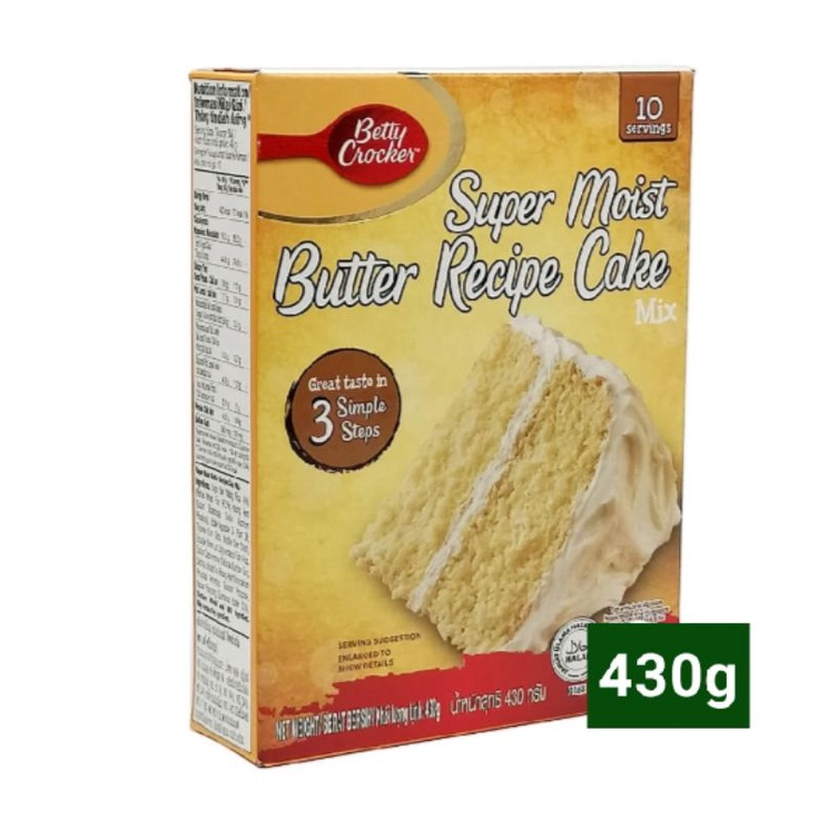 Betty Crocker Super Moist Butter Recipe Cake Mix 430g Shopee Philippines