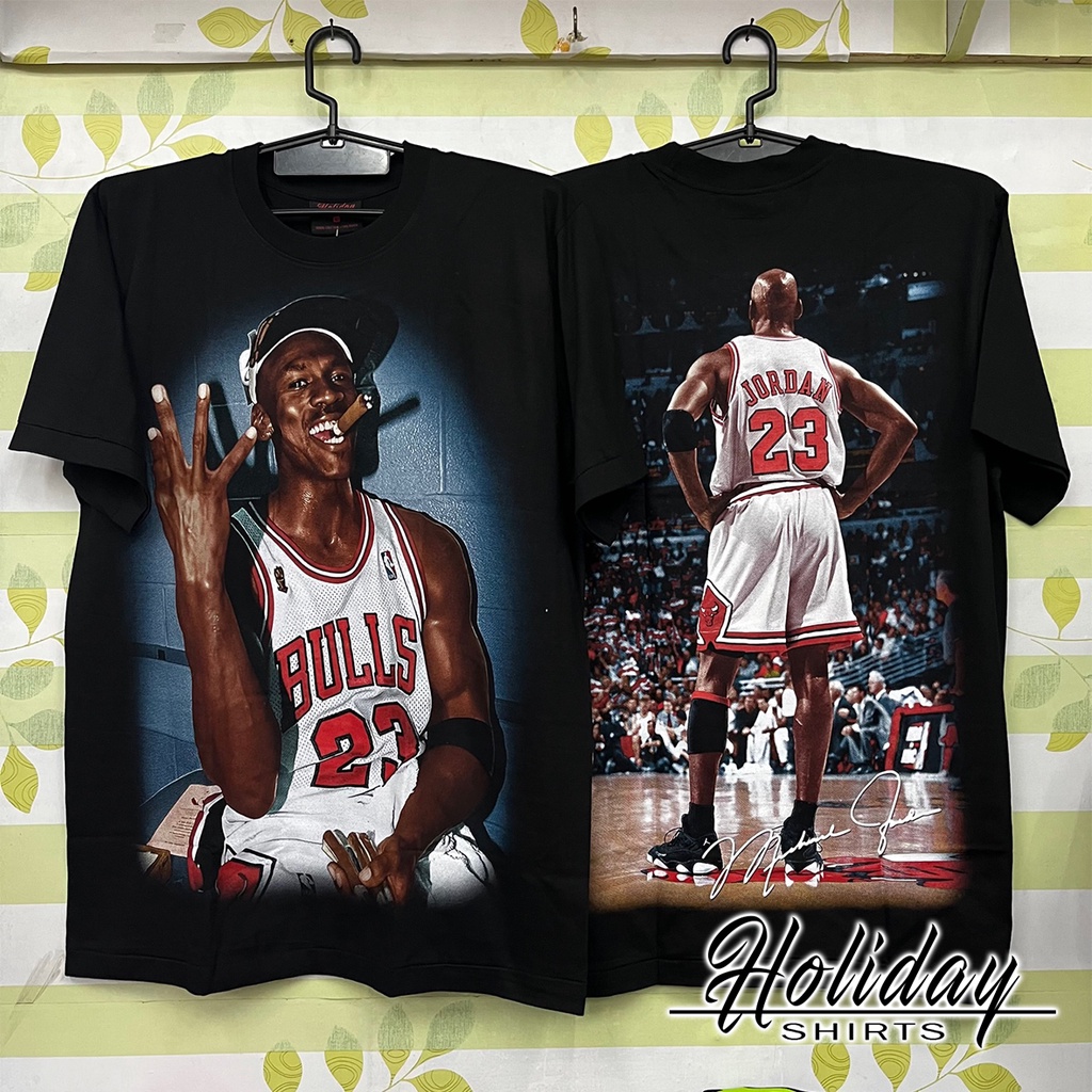 MICHAEL JORDAN - WHITE JERSY SHIRT ( HOLIDAY ) | Shopee Philippines