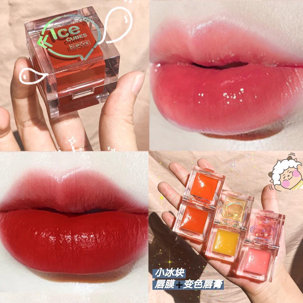 ice cube cute lipstick and lip gloss Shopee Philippines