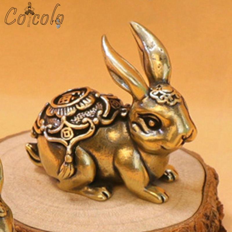 Rabbit Statue, Feng Shui Decor Rabbit Figurines Crafts Animal Statue