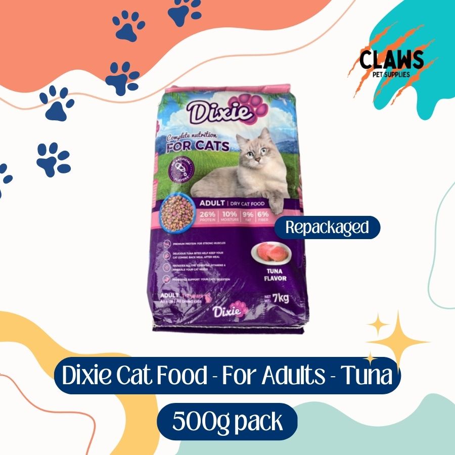 Dixie Dry Cat Food For Adult Cats [500g repack] Shopee Philippines
