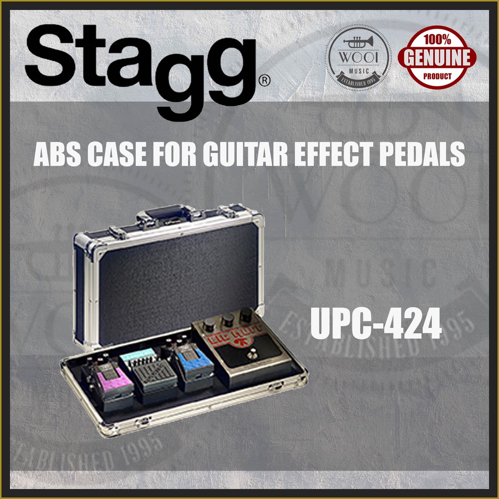 Stagg UPC424 ABS Case for Guitar Effect Pedals / Pedalboard / Pedal