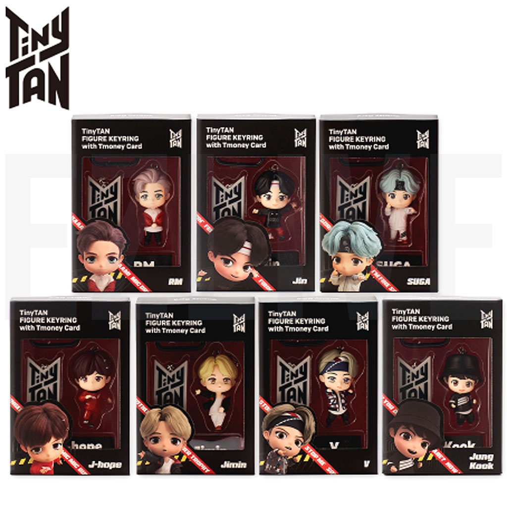 [BTS OFFICIAL] BTS figurine BT21 TINYTAN FIGURE KEYRING Tmoney BTS