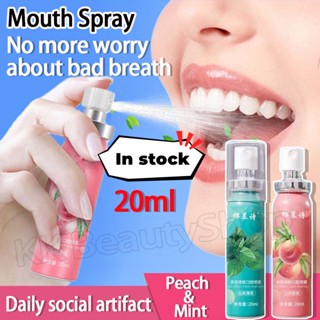 Mouth Spray Breath Freshener Mint Oral Spray 24hLong Lasting Fresh Mouthwash for Bad Breath Portable