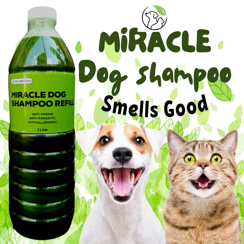 PET ORGANICS MIRACLE DOG SHAMPOO 1L ANTI FUNGAL CONTROL DANDRUFF