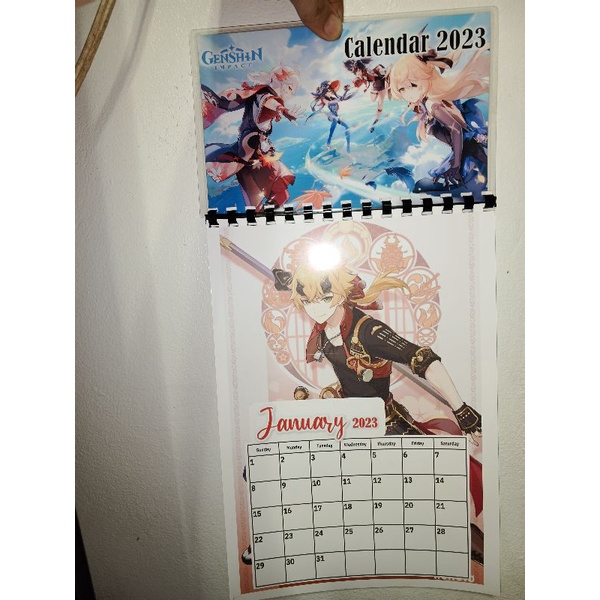 Genshin Calendar A4 size Available genshin impact Shopee Philippines