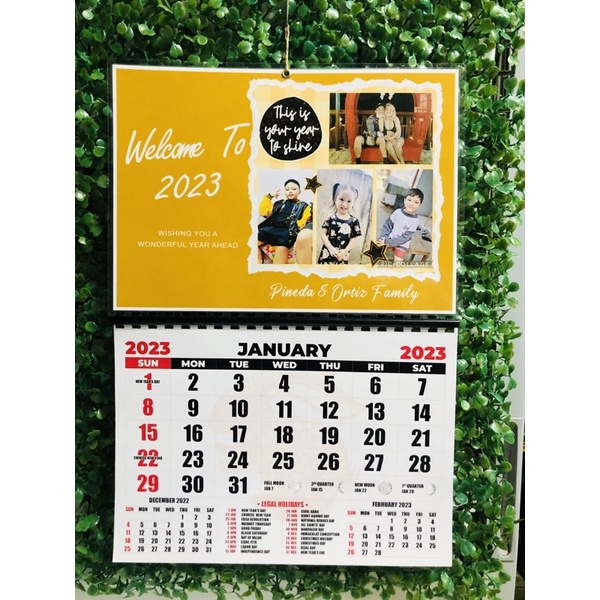 Personalized Calendar 2023 Shopee Philippines