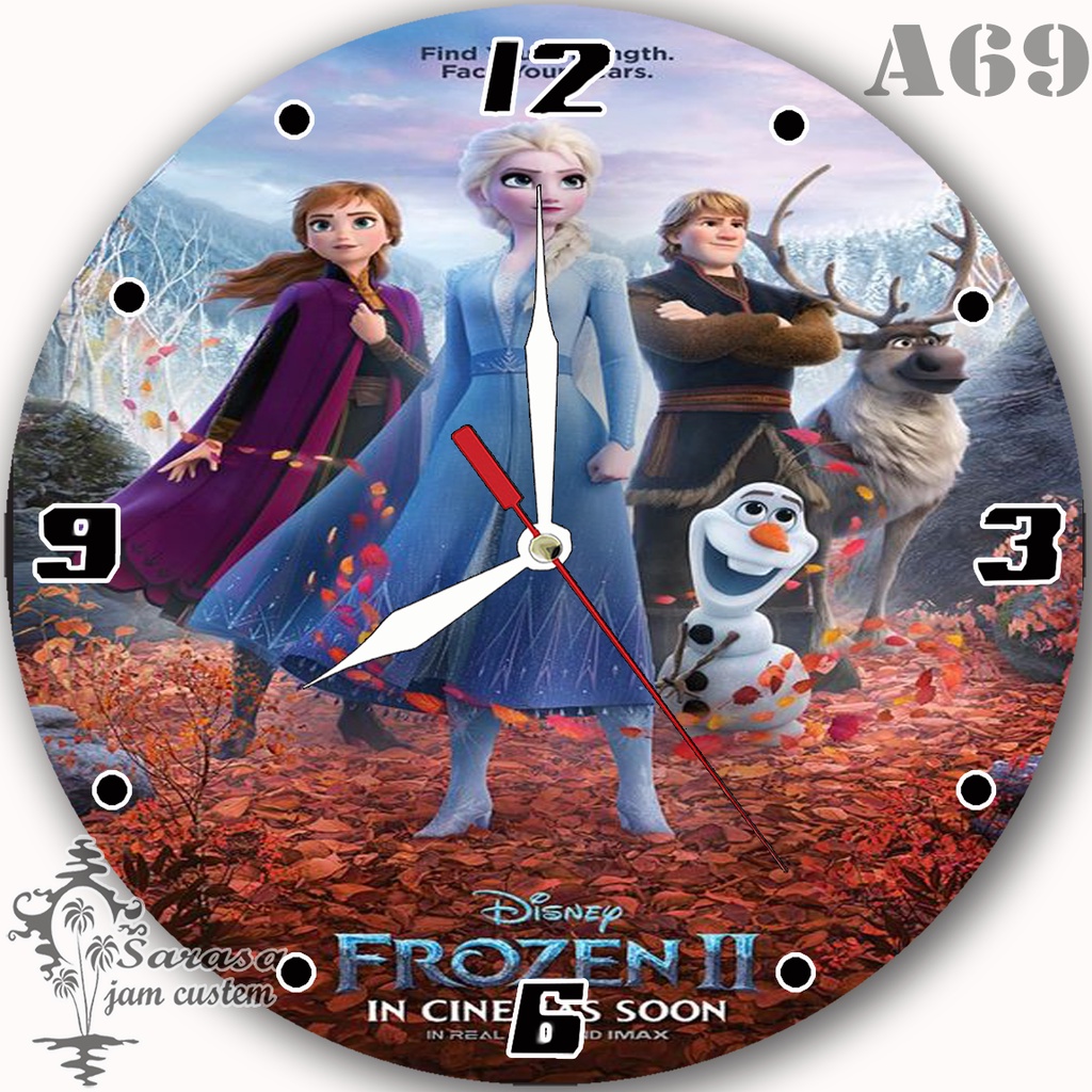 Custom FROZEN ANNA ELSA A69 DIDING CLOCK - Manila Blog