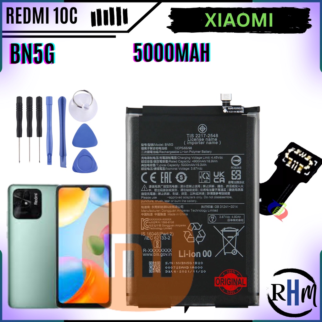 Xiaomi REDMI 10C, 10A Battery, Model BN5G 5000mah Original LiIon