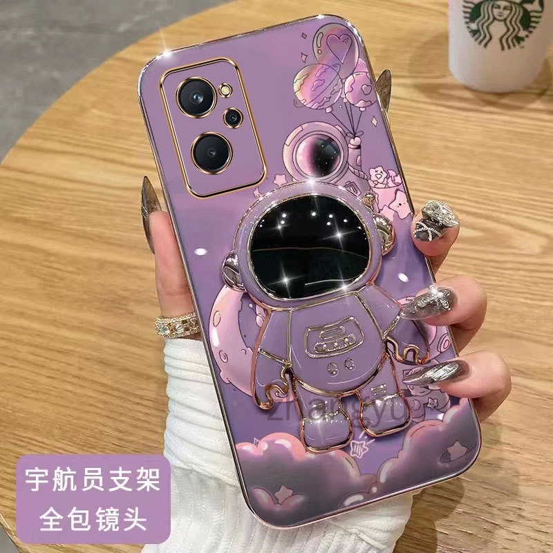 RankOne Custodia per Realme 9 (4G) / 9 ProPlus / 9 ProPlus FreeFire (6.5 Inches) Cover Morbida in Silicone TPU - Erba Viola
