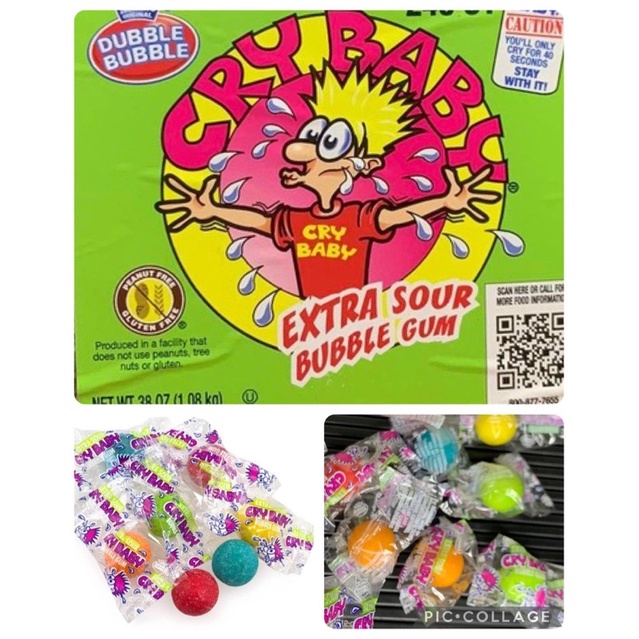 Cry Baby Extra Sour Bubble Gum Assorted 10pcs Shopee Philippines