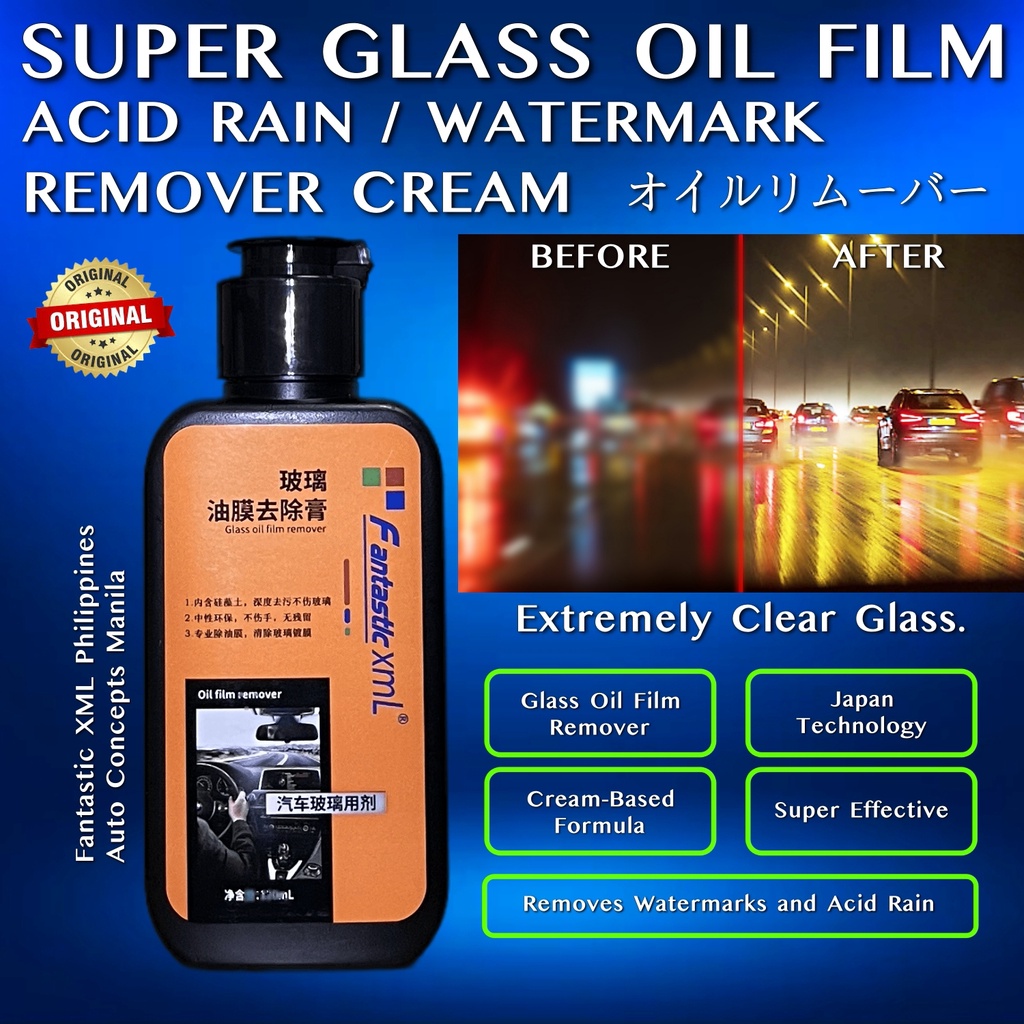 ORIGINAL FANTASTIC XML GLASS OIL FILM REMOVER CREAM 120ML AUTO CONCEPTS