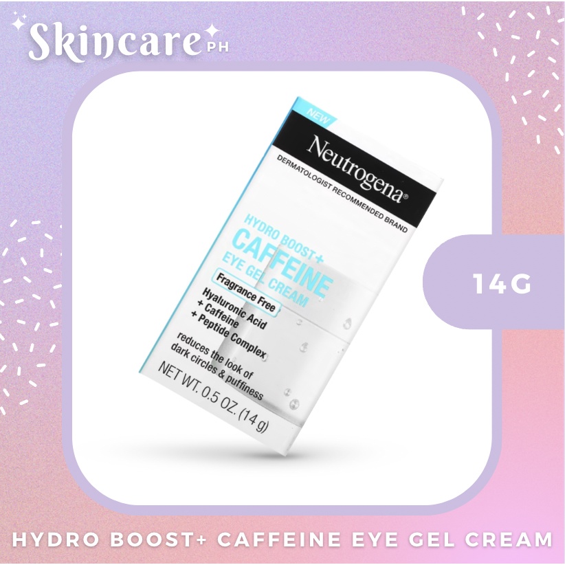 Neutrogena Hydro Boost+ Caffeine Eye Gel Cream 14g Shopee Philippines
