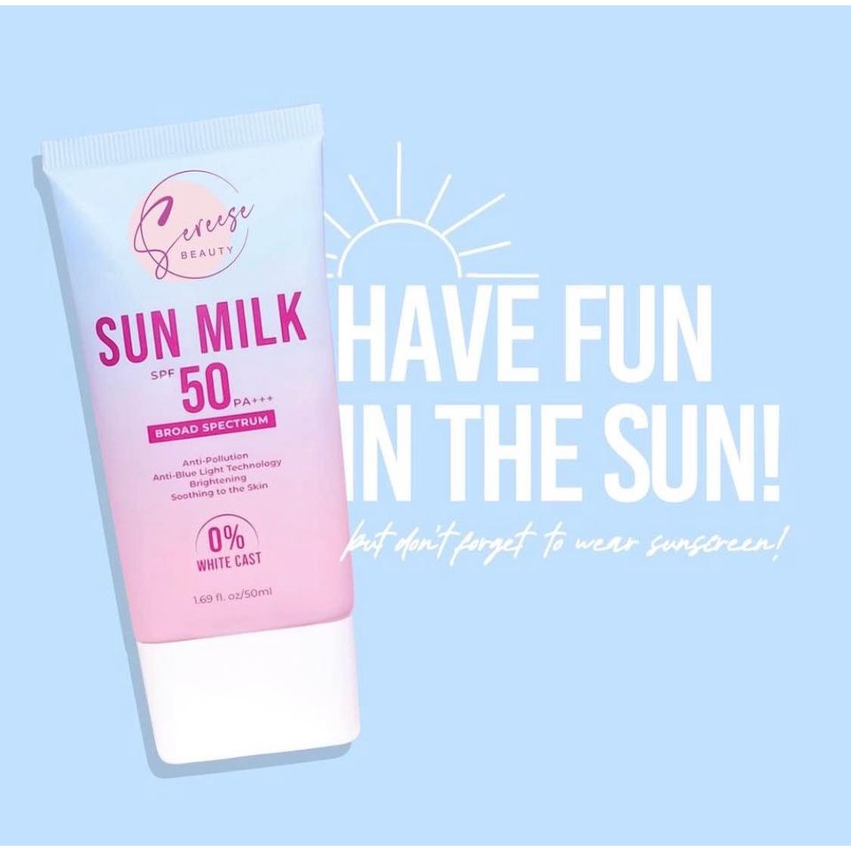 The Newest Packaging Of Sunmilk By Sereese Beauty Is Now Available 