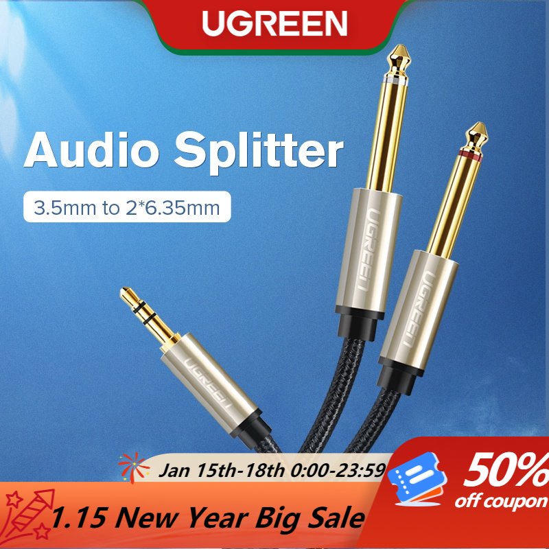 UGREEN 3.5mm to 6.35mm Adapter Audio Cable Shopee Philippines