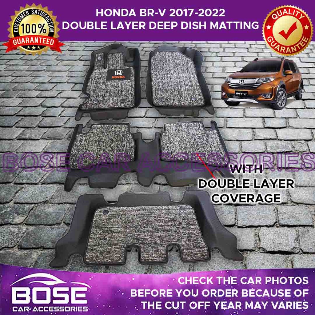Honda BRV BRV 2017 2022 Double Layer Deep Dish Matting Floor Liner