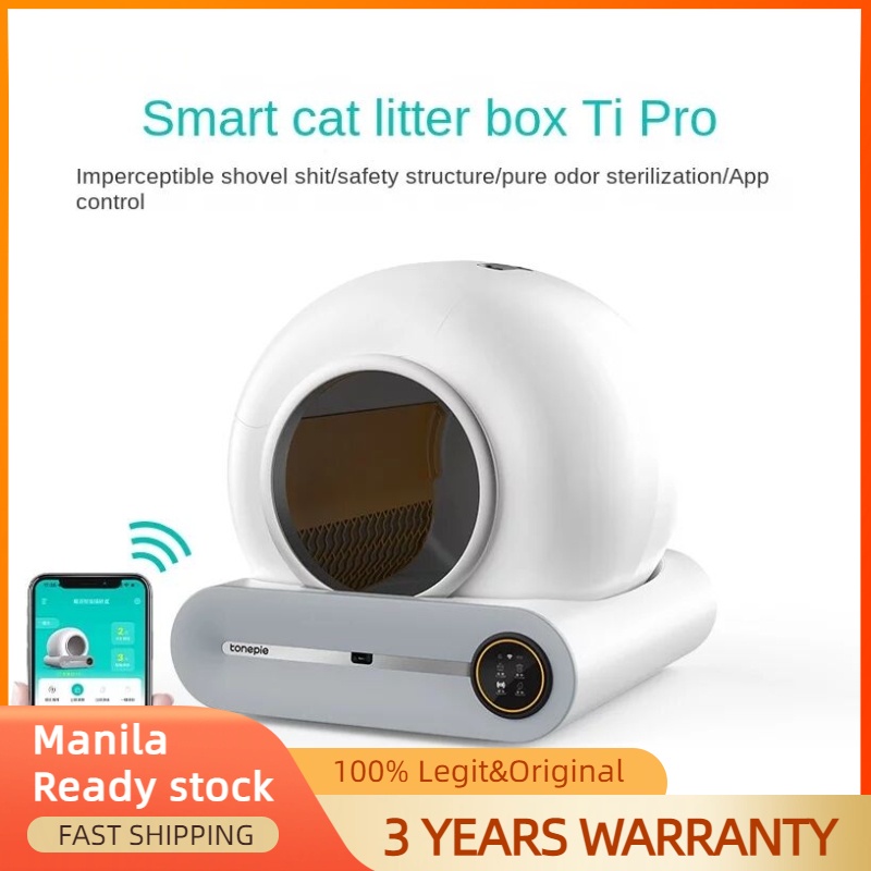 Tonepie Automatic Smart Cat Litter Box Self Cleaning Fully Enclosed Cat Litter Box WIFI Control